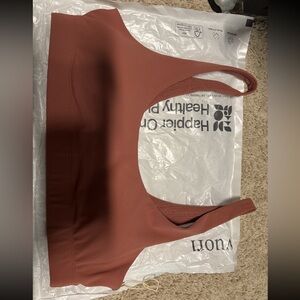 Vuori Red Fitted Crop Tank Top